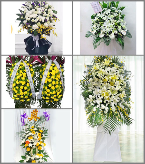 河北承德丰宁满族自治县黑山咀镇白事花篮预定