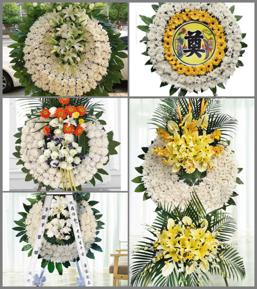 河北承德丰宁满族自治县黑山咀镇花圈速递