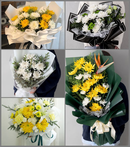 河北承德丰宁满族自治县黑山咀镇白事花束代送